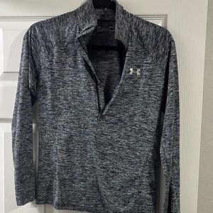 Under Armour Charcoal Heather Quarter-Zip Top